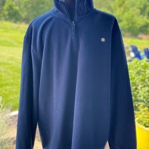 St. John's Bay Men's Deep Blue Zip-Up Sweater
